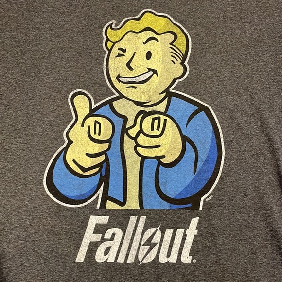 Fallout Vault Boy Video Game Shirt Mens Sz L - Picture 2 of 3
